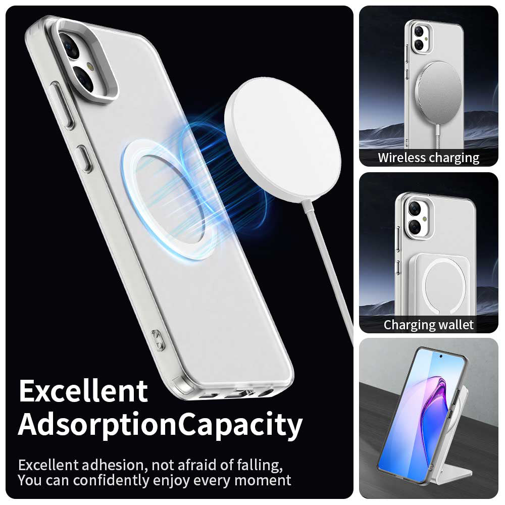 MagSafe-deksel for Samsung Galaxy A05 A055, Techsuit, CandyCase, hvit