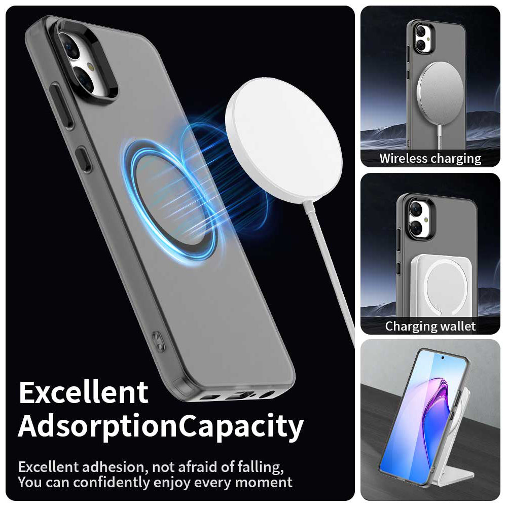 MagSafe-deksel for Samsung Galaxy A05 A055, Techsuit, CandyCase, Svart