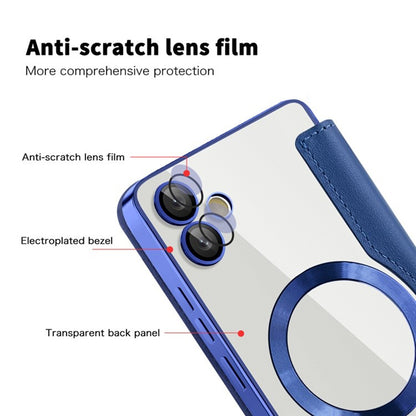 MagSafe-deksel for Samsung Galaxy A05 A055, Techsuit, SmartMag Book, Blå