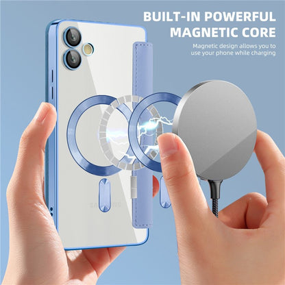 MagSafe-deksel for Samsung Galaxy A05 A055, Techsuit, SmartMag Book, Blå