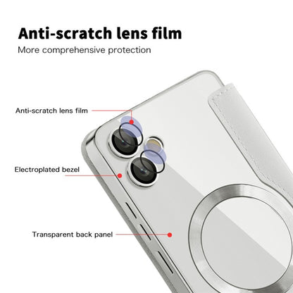 MagSafe-deksel for Samsung Galaxy A05 A055, Techsuit, SmartMag Book, Grå
