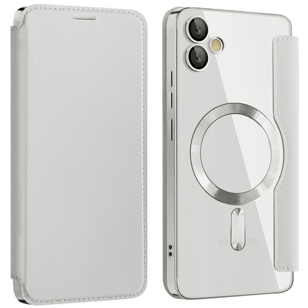 MagSafe-deksel for Samsung Galaxy A05 A055, Techsuit, SmartMag Book, Grå