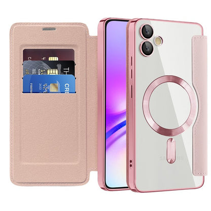 MagSafe-deksel for Samsung Galaxy A05 A055, Techsuit, SmartMag Book, Rosa