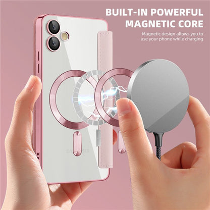 MagSafe-deksel for Samsung Galaxy A05 A055, Techsuit, SmartMag Book, Rosa