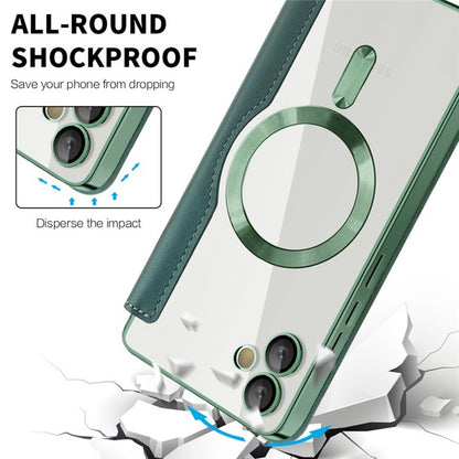 MagSafe-deksel for Samsung Galaxy A05 A055, Techsuit, SmartMag Book, Grønn