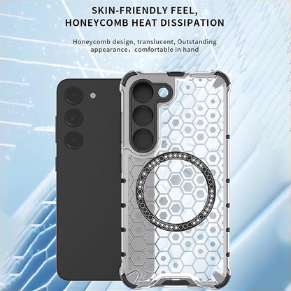 MagSafe-deksel for Samsung Galaxy A05s A057, Techsuit, HoneyComb Shield, Hvit
