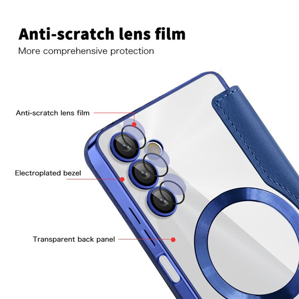 MagSafe-deksel for Samsung Galaxy A05s A057, Techsuit, SmartMag Book, Blå