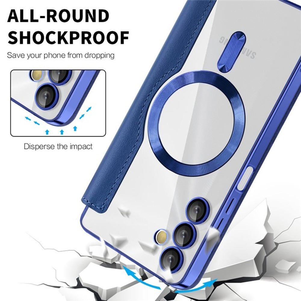 MagSafe-deksel for Samsung Galaxy A05s A057, Techsuit, SmartMag Book, Blå