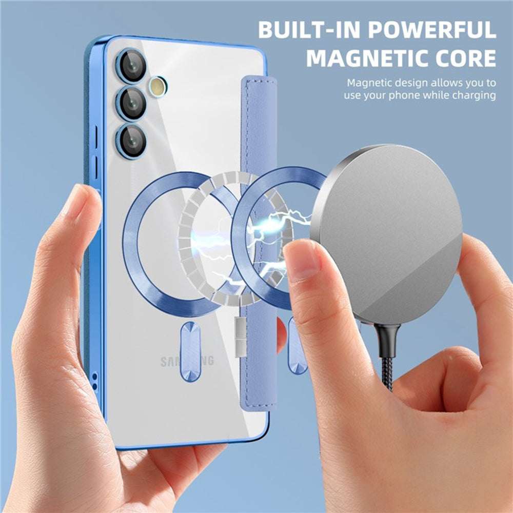 MagSafe-deksel for Samsung Galaxy A05s A057, Techsuit, SmartMag Book, Blå