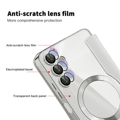 MagSafe-deksel for Samsung Galaxy A05s A057, Techsuit, SmartMag Book, Grå