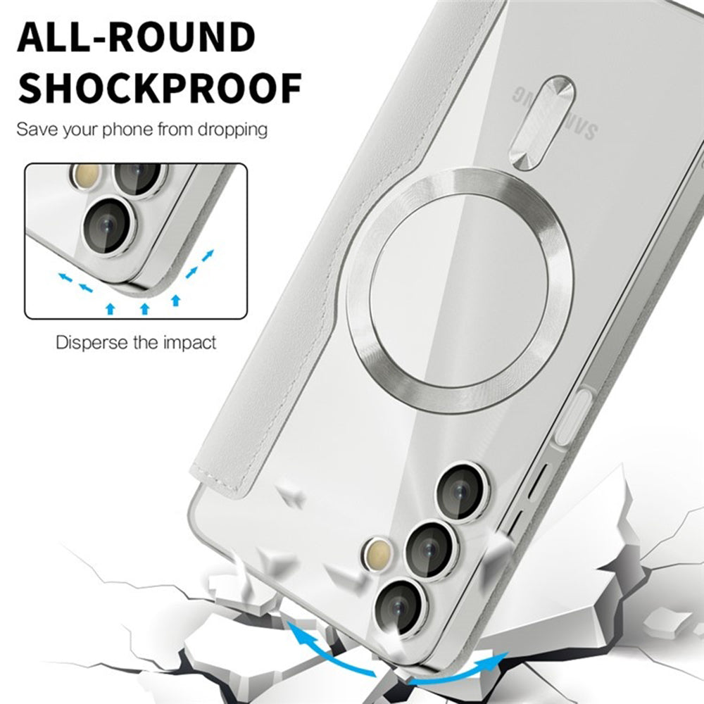 MagSafe-deksel for Samsung Galaxy A05s A057, Techsuit, SmartMag Book, Grå