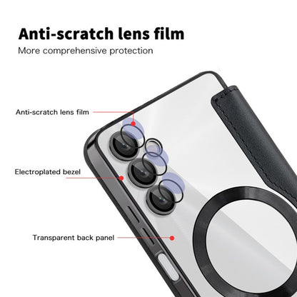 MagSafe-deksel for Samsung Galaxy A05s A057, Techsuit, SmartMag Book, Svart