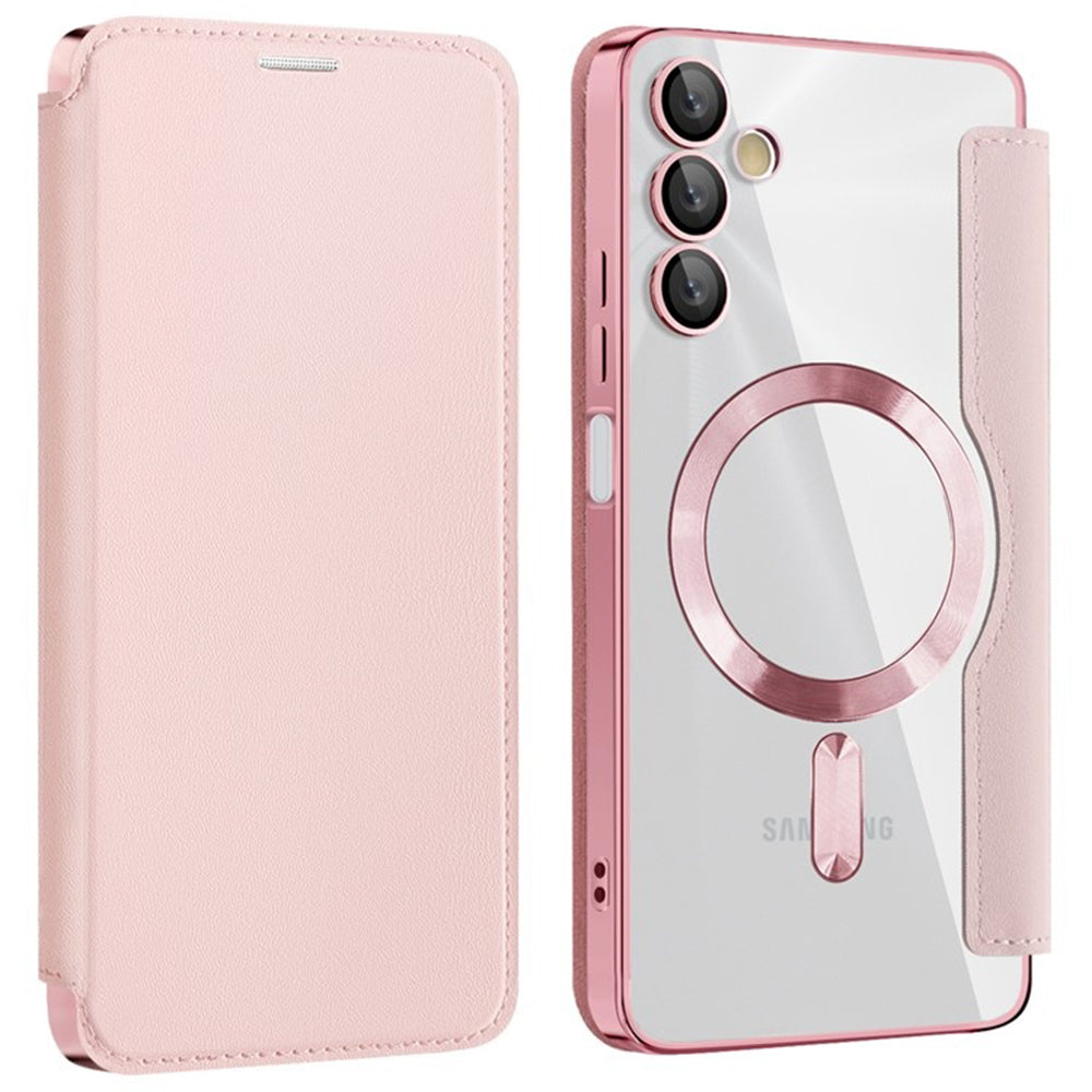 MagSafe-deksel for Samsung Galaxy A05s A057, Techsuit, SmartMag Book, Rosa