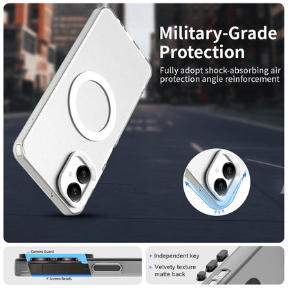 MagSafe-deksel for Samsung Galaxy A06 A065, Techsuit, CandyCase, hvit