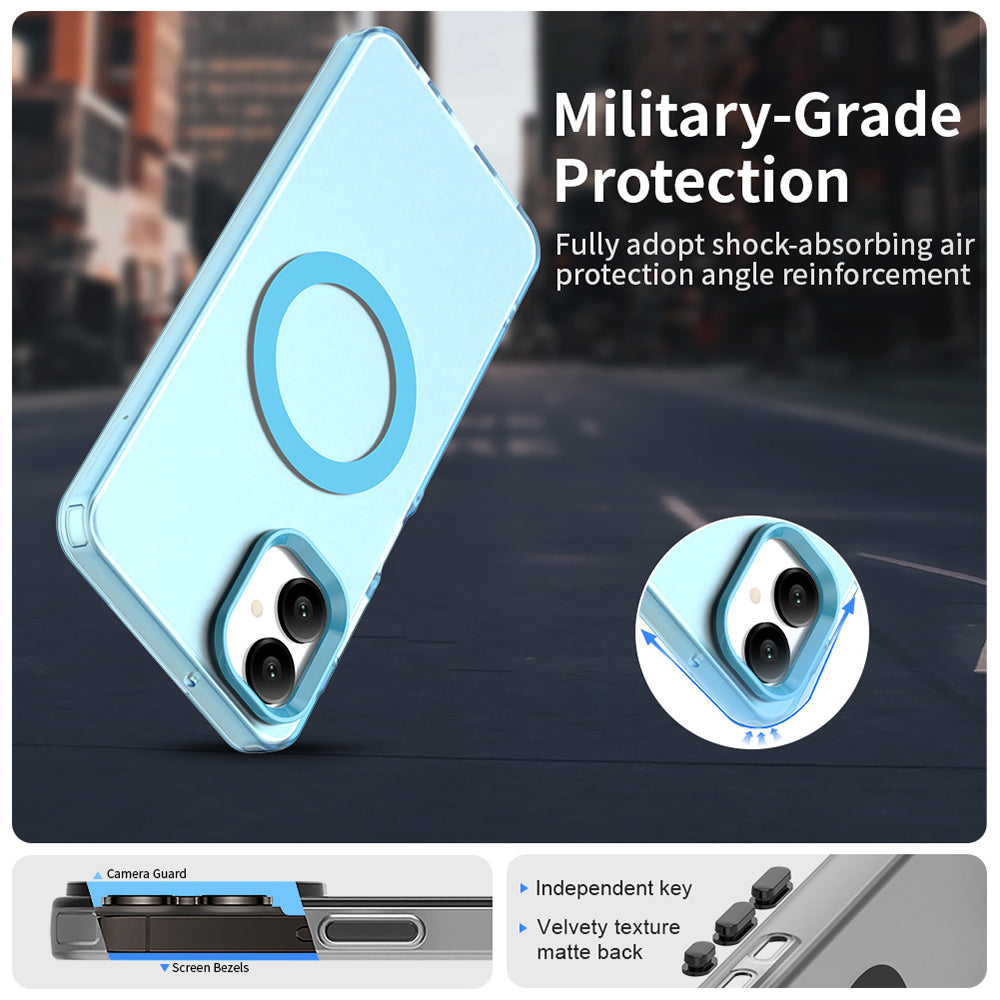 MagSafe-deksel for Samsung Galaxy A06 A065, Techsuit, CandyCase, Blå