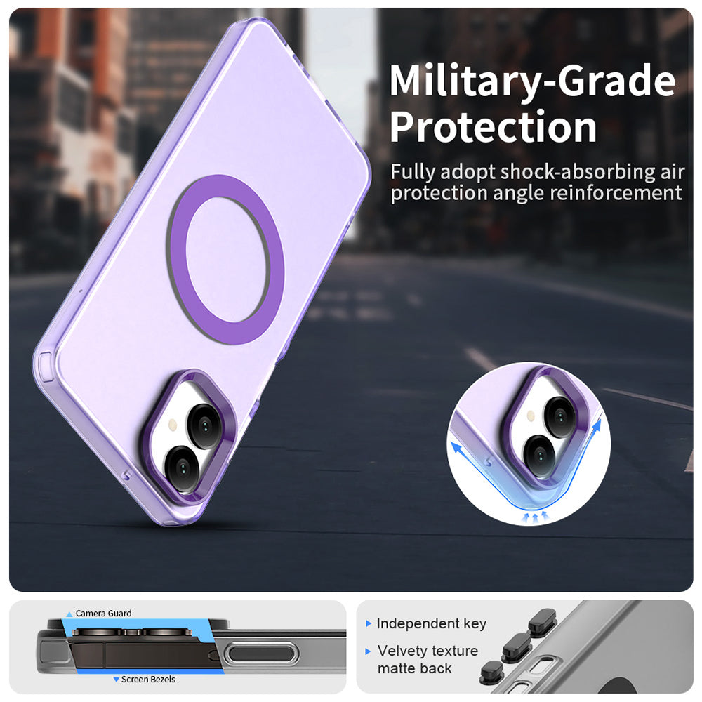 MagSafe-deksel for Samsung Galaxy A06 A065, Techsuit, CandyCase, Lilla