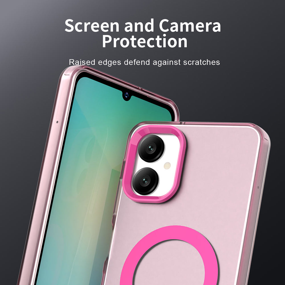 MagSafe-deksel for Samsung Galaxy A06 A065, Techsuit, CandyCase, Rosa