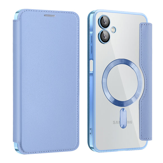 MagSafe-deksel for Samsung Galaxy A06 A065, Techsuit, SmartMag Book, Blå