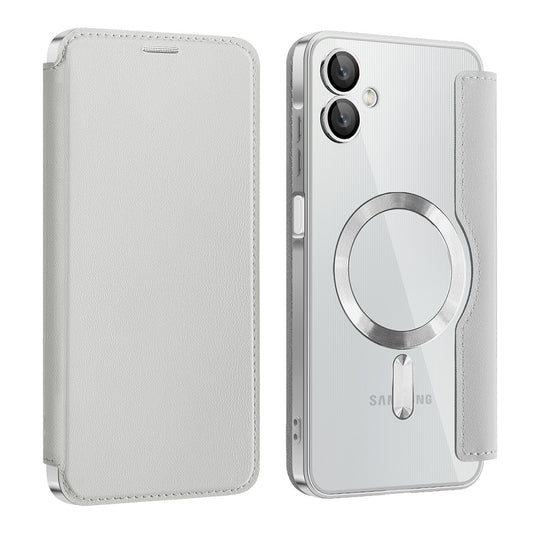 MagSafe-deksel for Samsung Galaxy A06 A065, Techsuit, SmartMag Book, Grå