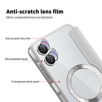 MagSafe-deksel for Samsung Galaxy A06 A065, Techsuit, SmartMag Book, Grå