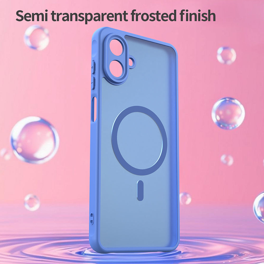 MagSafe-deksel for Samsung Galaxy A07 4G A075, Techsuit, HaloFrost II, Blå