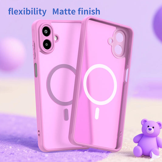 MagSafe-deksel for Samsung Galaxy A07 4G A075, Techsuit, HaloFrost II, Rosa