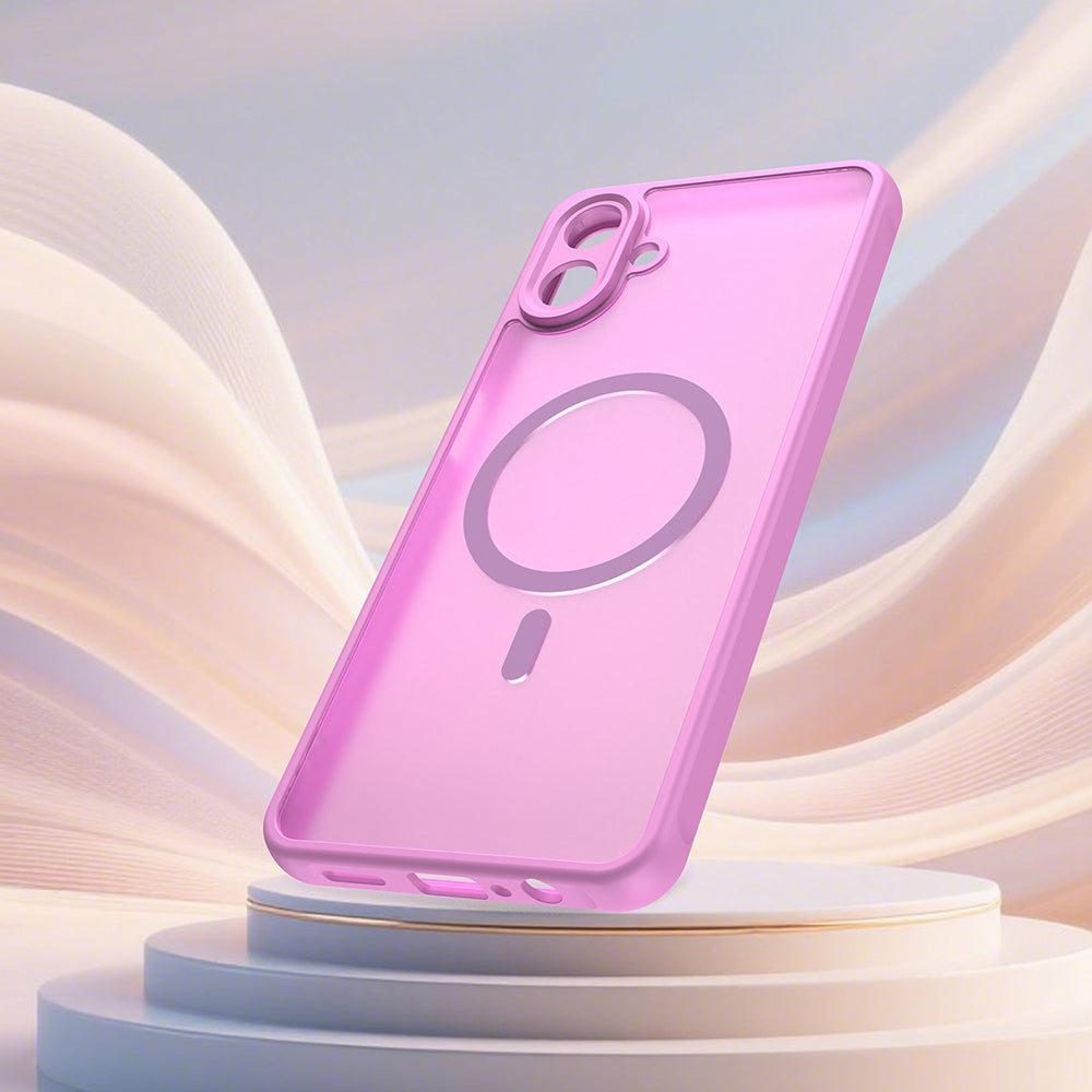 MagSafe-deksel for Samsung Galaxy A07 4G A075, Techsuit, HaloFrost II, Rosa