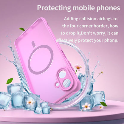 MagSafe-deksel for Samsung Galaxy A07 4G A075, Techsuit, HaloFrost II, Rosa