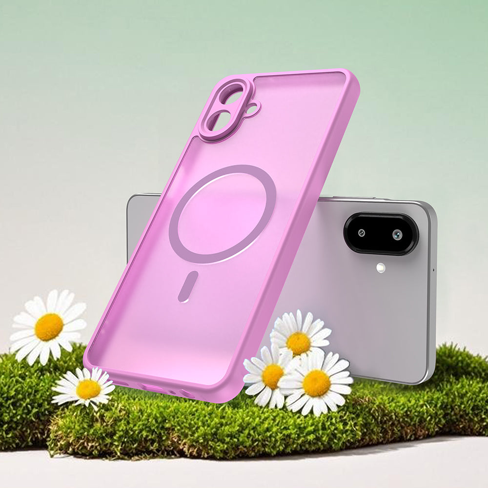 MagSafe-deksel for Samsung Galaxy A07 4G A075, Techsuit, HaloFrost II, Rosa