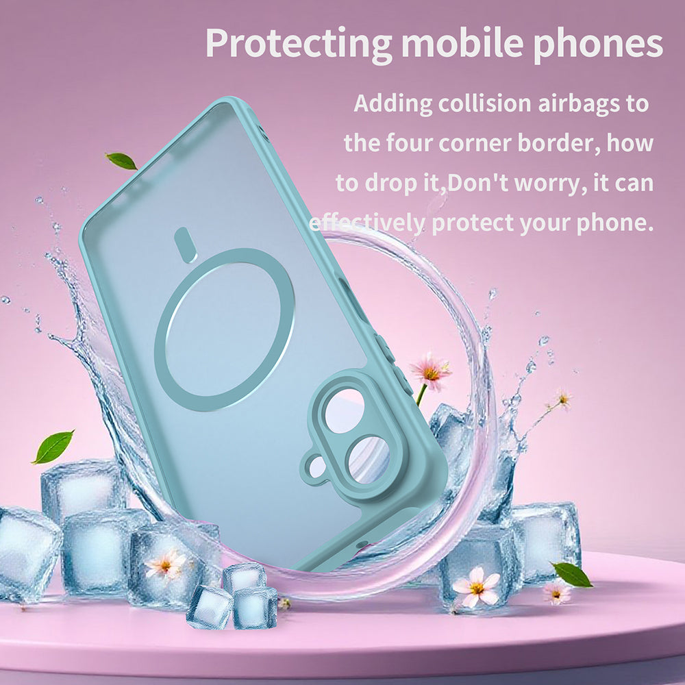 MagSafe-deksel for Samsung Galaxy A07 4G A075, Techsuit, HaloFrost II, Lys Grønn