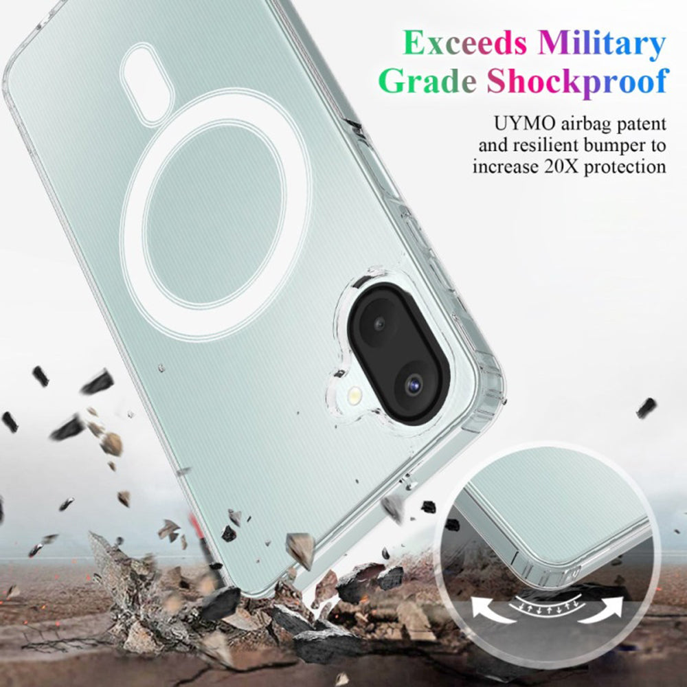 MagSafe-deksel for Samsung Galaxy A07 4G A075, Techsuit, Pro, Transparent