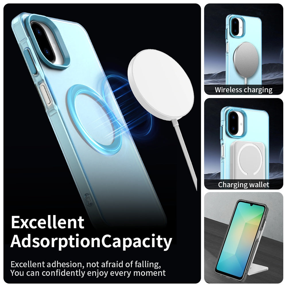 MagSafe-deksel for Samsung Galaxy A07 4G A075, Techsuit, CandyCase, Blå