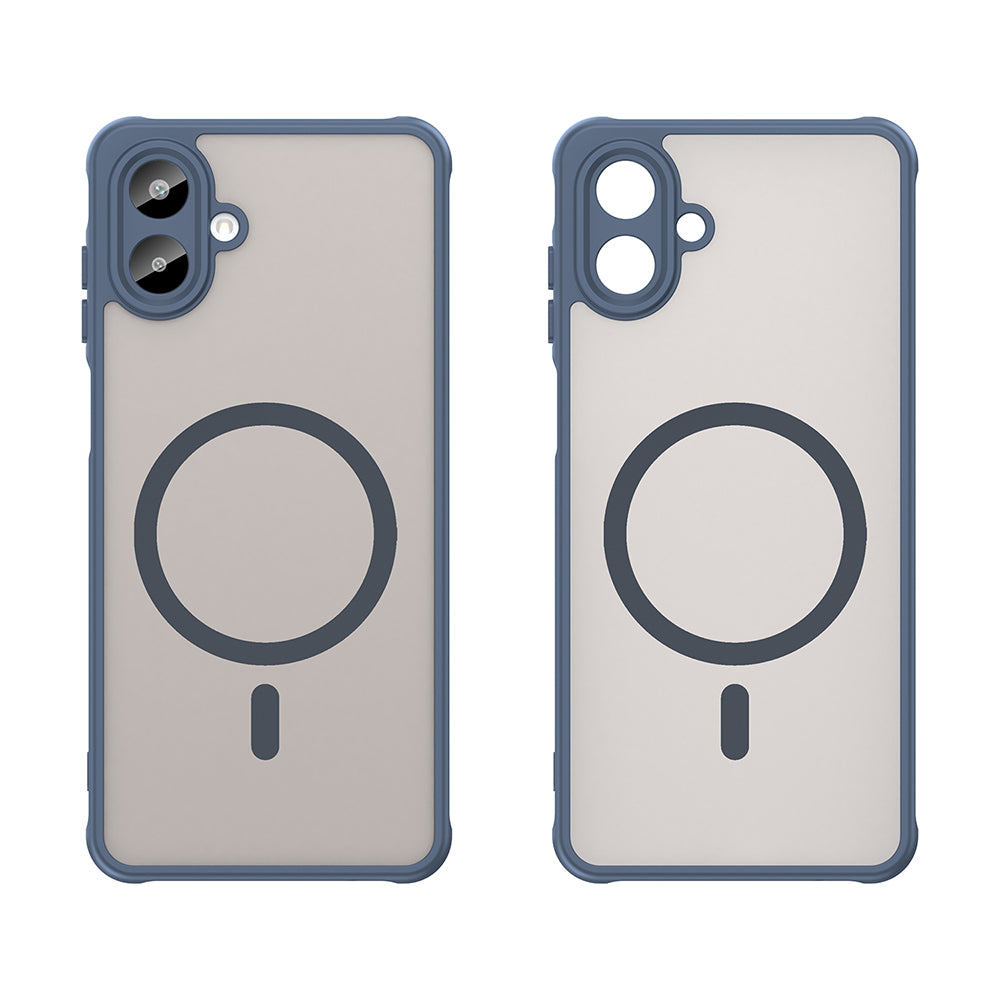 MagSafe-deksel for Samsung Galaxy A07 4G A075, Techsuit, HaloFrost II, Marineblå