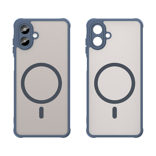 MagSafe-deksel for Samsung Galaxy A07 4G A075, Techsuit, HaloFrost II, Marineblå