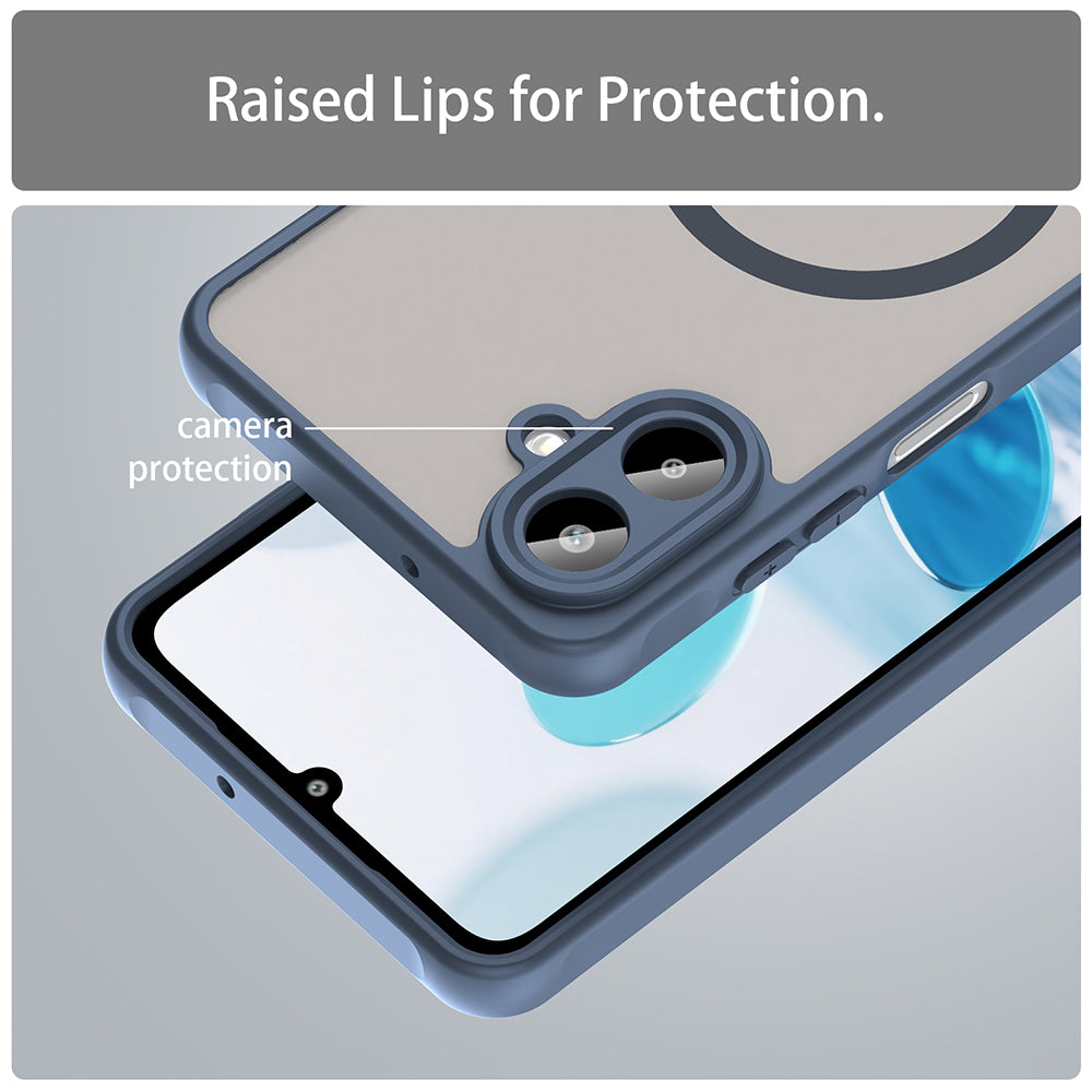 MagSafe-deksel for Samsung Galaxy A07 4G A075, Techsuit, HaloFrost II, Marineblå