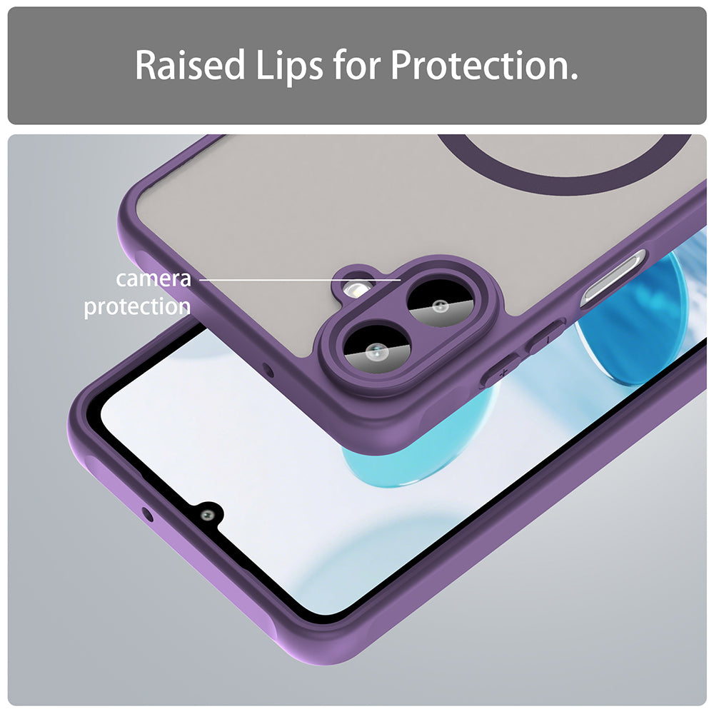MagSafe-deksel for Samsung Galaxy A07 4G A075, Techsuit, HaloFrost II, Lilla