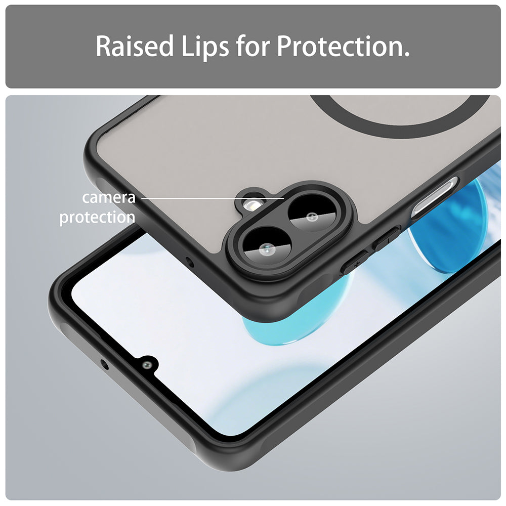 MagSafe-deksel for Samsung Galaxy A07 4G A075, Techsuit, HaloFrost II, Svart