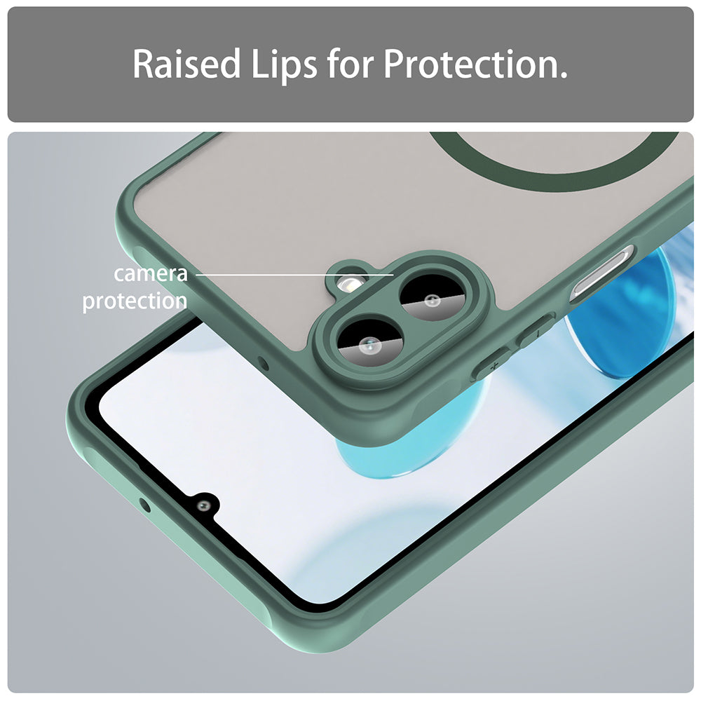 MagSafe-deksel for Samsung Galaxy A07 4G A075, Techsuit, HaloFrost II, Grønn