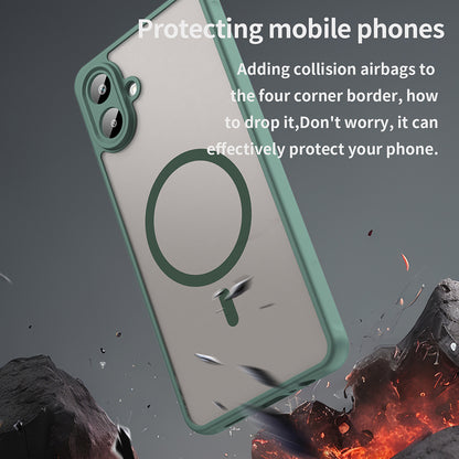 MagSafe-deksel for Samsung Galaxy A07 4G A075, Techsuit, HaloFrost II, Grønn