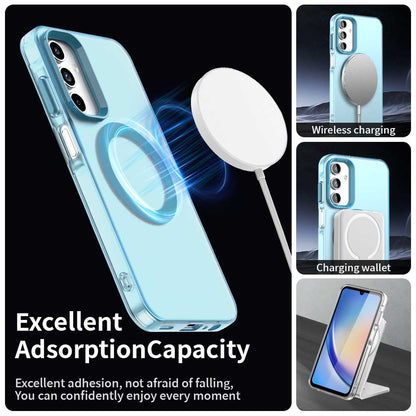 MagSafe-deksel for Samsung Galaxy A15 5G A156 / A15 A155, Techsuit, CandyCase, Blå