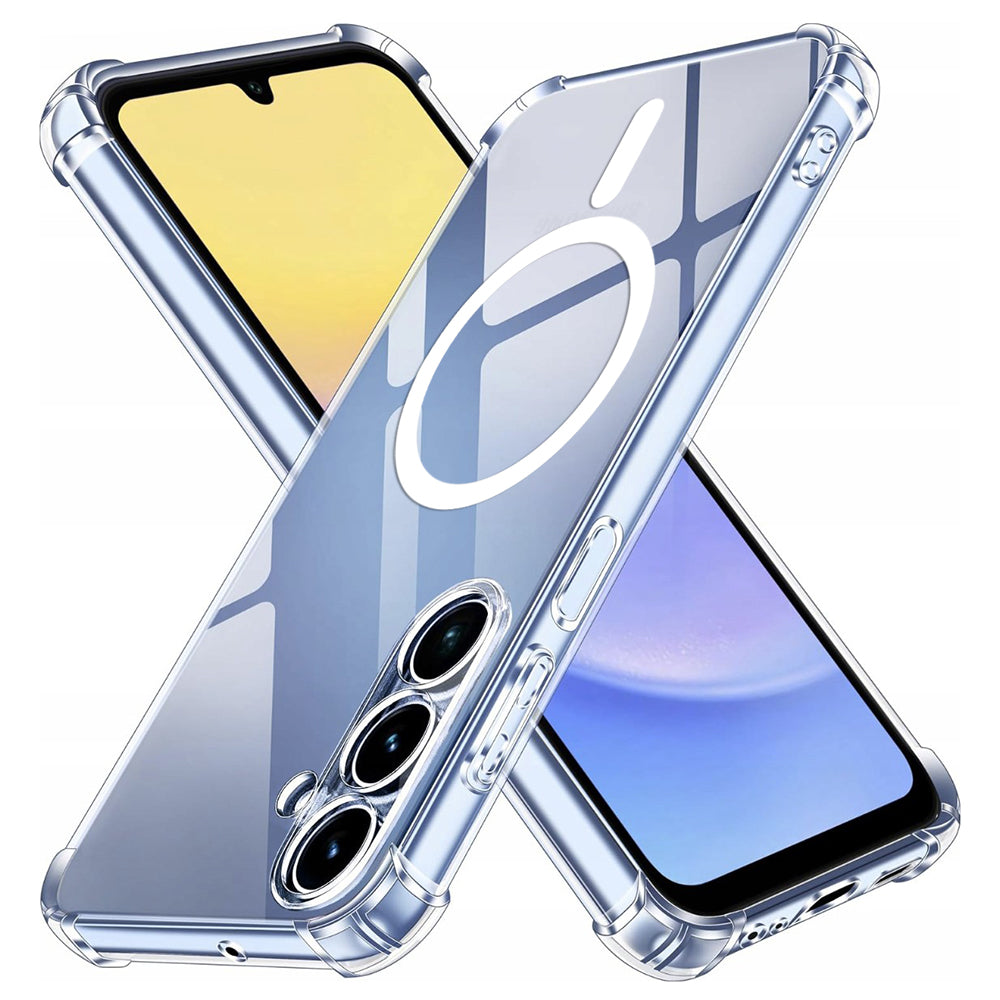 MagSafe-deksel for Samsung Galaxy A15 5G A156 / A15 A155, Techsuit, støtsikker, gjennomsiktig