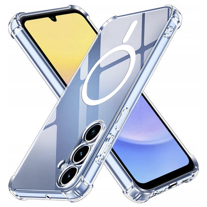 MagSafe-deksel for Samsung Galaxy A15 5G A156 / A15 A155, Techsuit, støtsikker, gjennomsiktig