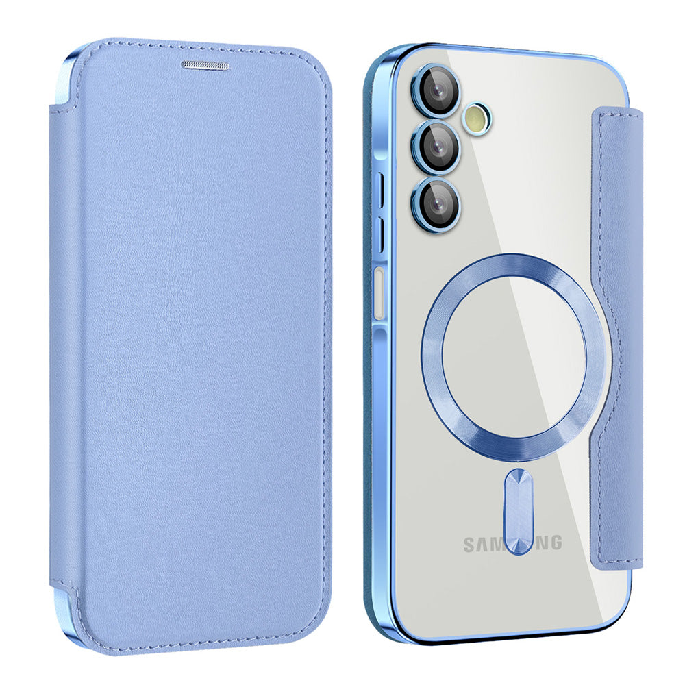 MagSafe-deksel for Samsung Galaxy A15 5G A156 / A15 A155, Techsuit, SmartMag Book, Blå