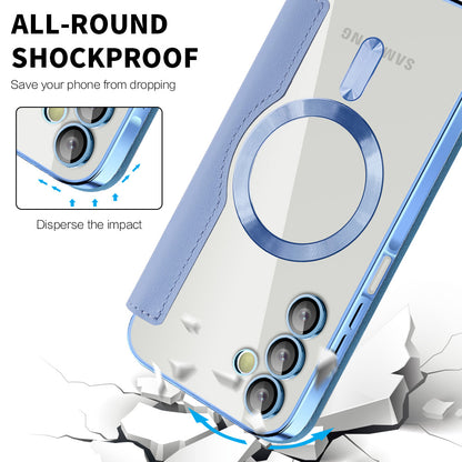 MagSafe-deksel for Samsung Galaxy A15 5G A156 / A15 A155, Techsuit, SmartMag Book, Blå