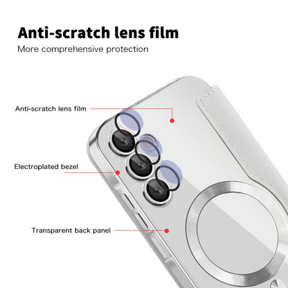 MagSafe-deksel for Samsung Galaxy A15 5G A156 / A15 A155, Techsuit, SmartMag Book, Grå