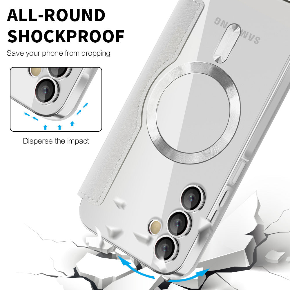 MagSafe-deksel for Samsung Galaxy A15 5G A156 / A15 A155, Techsuit, SmartMag Book, Grå