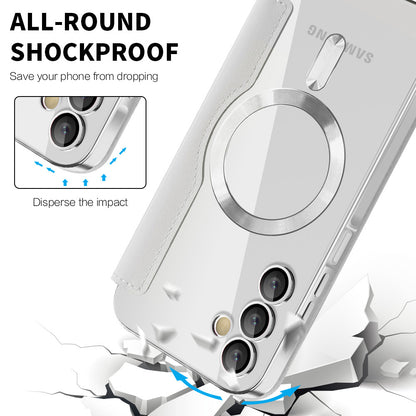 MagSafe-deksel for Samsung Galaxy A15 5G A156 / A15 A155, Techsuit, SmartMag Book, Grå