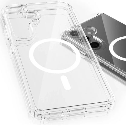 MagSafe-deksel for Samsung Galaxy A16 5G A166 / A16 4G A165, 3MK, Armor MagCase, Transparent