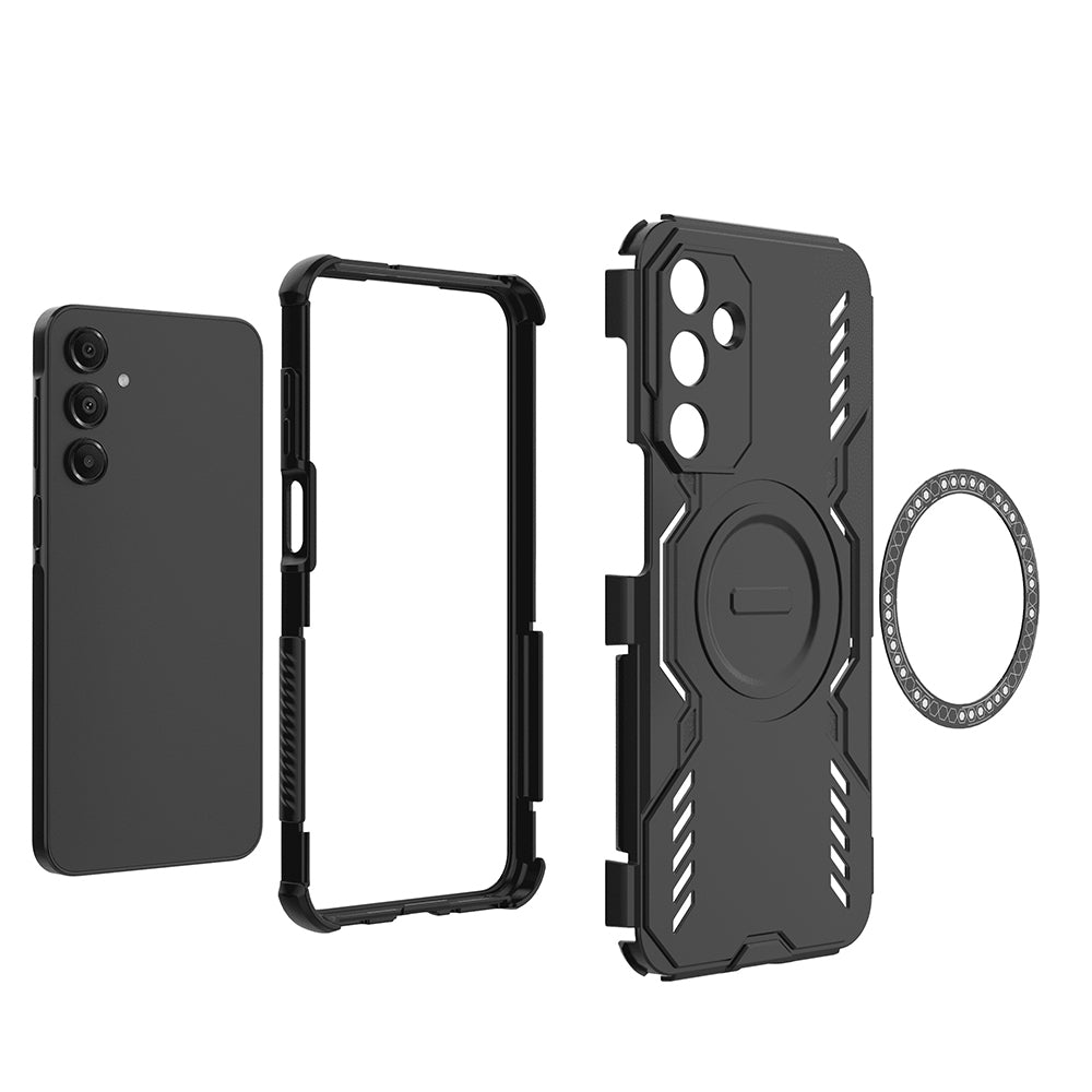 MagSafe-deksel for Samsung Galaxy A16 5G A166 / A16 4G A165, Techsuit, ArmorMag, Svart