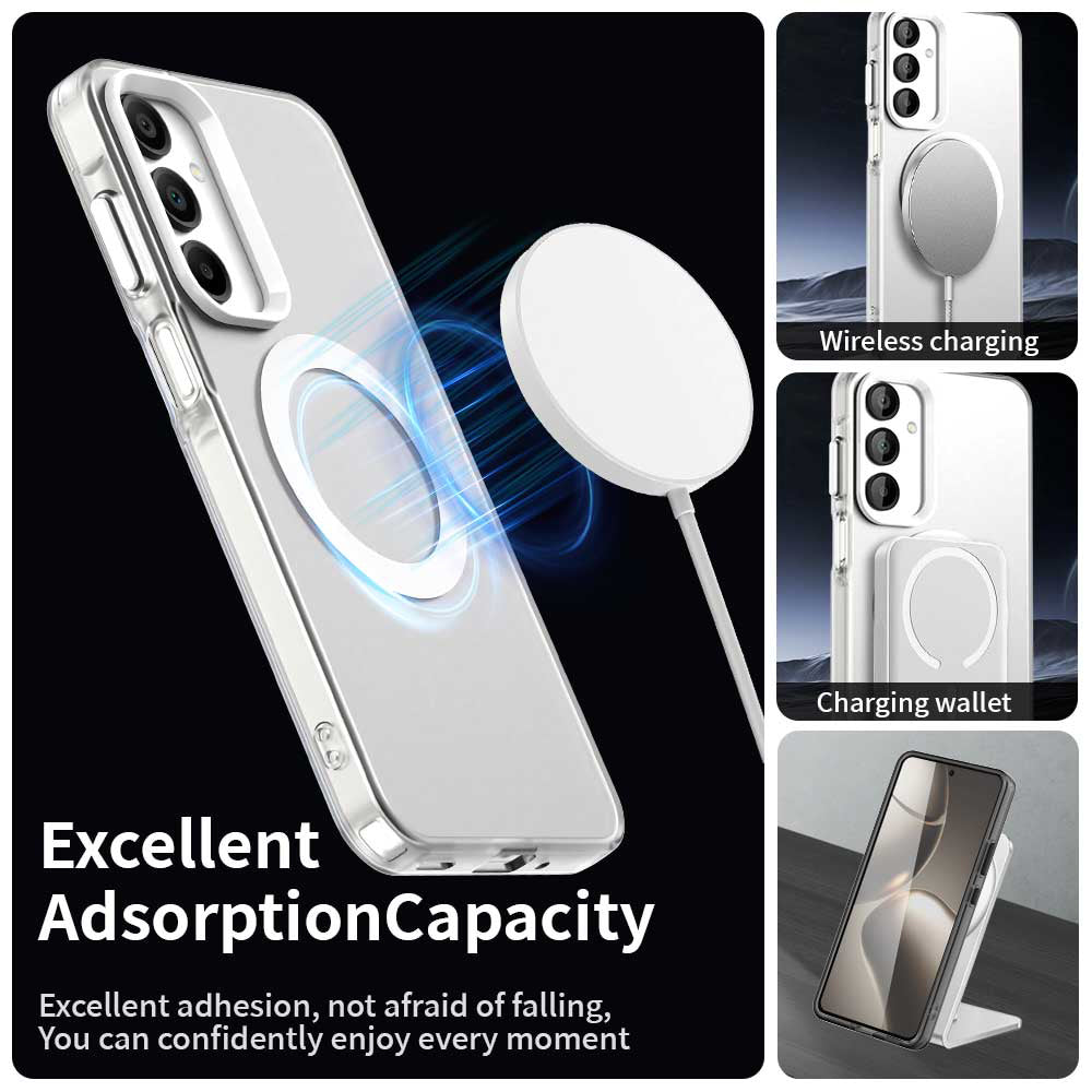 MagSafe-deksel for Samsung Galaxy A16 5G A166 / A16 4G A165, Techsuit, CandyCase, Hvit